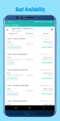 Train Enquiry, Indian Railway - IRCTC & PNR Status android App screenshot 3